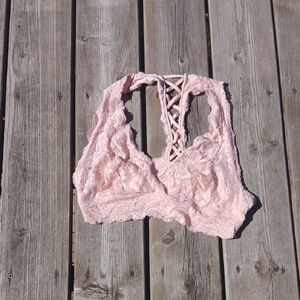Guess Lace Bralette in Soft Pink